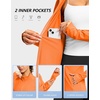 image:imageG Gradual Womens Sun Protection Lightweight Athletic Jacket Zip Up Jacket  UPF 50 4 Pockets Breathable Stretchy Quick Dry Raglan Long sleevesThumb Hole Workout Running Sun Cover Up ShirtBright Orange