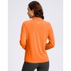 image:imageG Gradual Womens Sun Protection Lightweight Athletic Jacket Zip Up Jacket  UPF 50 4 Pockets Breathable Stretchy Quick Dry Raglan Long sleevesThumb Hole Workout Running Sun Cover Up ShirtBright Orange