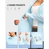 image:imageG Gradual Womens Sun Protection Lightweight Athletic Jacket Zip Up Jacket  UPF 50 4 Pockets Breathable Stretchy Quick Dry Raglan Long sleevesThumb Hole Workout Running Sun Cover Up ShirtLight Blue