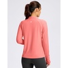 image:imageG Gradual Womens Sun Protection Lightweight Athletic Jacket Zip Up Jacket  UPF 50 4 Pockets Breathable Stretchy Quick Dry Raglan Long sleevesThumb Hole Workout Running Sun Cover Up ShirtPink Coral