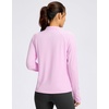 image:imageG Gradual Womens Sun Protection Lightweight Athletic Jacket Zip Up Jacket  UPF 50 4 Pockets Breathable Stretchy Quick Dry Raglan Long sleevesThumb Hole Workout Running Sun Cover Up ShirtPink
