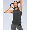 image:imageG Gradual Womens Workout Tank Tops Sleeveless Lightweight Athletic ShirtsHeather Black