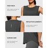image:imageG Gradual Womens Workout Tank Tops Sleeveless Lightweight Athletic ShirtsHeather Black