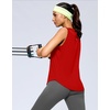 image:imageG Gradual Womens Workout Tank Tops Sleeveless Lightweight Athletic ShirtsRed