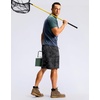 image:imageMens Casual Shorts 9 Lightweight Golf Zipper Pockets Stretch Shorts  Breathable QuickDry Hiking Travel Work Summer ShortsBlack Camo