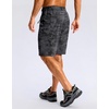 image:imageMens Casual Shorts 9 Lightweight Golf Zipper Pockets Stretch Shorts  Breathable QuickDry Hiking Travel Work Summer ShortsBlack Camo