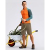 image:imageMens Casual Shorts 9 Lightweight Golf Zipper Pockets Stretch Shorts  Breathable QuickDry Hiking Travel Work Summer ShortsMedium Khaki