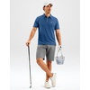 image:imageMens Golf Shirt Dry Fit Short Sleeve Polos Athletic Polo Shirts for Men  Moisture Wicking CoolTouch 4Way Stretch UPF50 Contrast Collar Tagless Comfort for Tennis Pickleball Active CasualIndigo