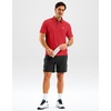 image:imageMens Golf Shirt Dry Fit Short Sleeve Polos Athletic Polo Shirts for Men  Moisture Wicking CoolTouch 4Way Stretch UPF50 Contrast Collar Tagless Comfort for Tennis Pickleball Active CasualRed