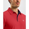 image:imageMens Golf Shirt Dry Fit Short Sleeve Polos Athletic Polo Shirts for Men  Moisture Wicking CoolTouch 4Way Stretch UPF50 Contrast Collar Tagless Comfort for Tennis Pickleball Active CasualRed