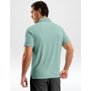 image:imageMens Golf Shirt Dry Fit Short Sleeve Polos Athletic Polo Shirts for Men  Moisture Wicking CoolTouch 4Way Stretch UPF50 Contrast Collar Tagless Comfort for Tennis Pickleball Active CasualJasmine Green