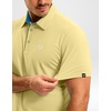 image:imageMens Golf Shirt Dry Fit Short Sleeve Polos Athletic Polo Shirts for Men  Moisture Wicking CoolTouch 4Way Stretch UPF50 Contrast Collar Tagless Comfort for Tennis Pickleball Active CasualLight Yellow