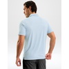 image:imageMens Golf Shirt Dry Fit Short Sleeve Polos Athletic Polo Shirts for Men  Moisture Wicking CoolTouch 4Way Stretch UPF50 Contrast Collar Tagless Comfort for Tennis Pickleball Active CasualLight Blue
