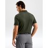 image:imageMens Golf Shirt Dry Fit Short Sleeve Polos Athletic Polo Shirts for Men  Moisture Wicking CoolTouch 4Way Stretch UPF50 Contrast Collar Tagless Comfort for Tennis Pickleball Active CasualArmy Green