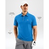 image:imageMens Golf Shirt Dry Fit Short Sleeve Polos Athletic Polo Shirts for Men  Moisture Wicking CoolTouch 4Way Stretch UPF50 Contrast Collar Tagless Comfort for Tennis Pickleball Active CasualSky Blue
