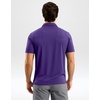 image:imageMens Golf Shirt Dry Fit Short Sleeve Polos Athletic Polo Shirts for Men  Moisture Wicking CoolTouch 4Way Stretch UPF50 Contrast Collar Tagless Comfort for Tennis Pickleball Active CasualPurple