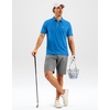 image:imageMens Golf Shirt Dry Fit Short Sleeve Polos Athletic Polo Shirts for Men  Moisture Wicking CoolTouch 4Way Stretch UPF50 Contrast Collar Tagless Comfort for Tennis Pickleball Active CasualSky Blue
