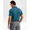 image:imageMens Golf Shirt Dry Fit Short Sleeve Polos Athletic Polo Shirts for Men  Moisture Wicking CoolTouch 4Way Stretch UPF50 Contrast Collar Tagless Comfort for Tennis Pickleball Active CasualTeal