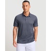 image:imageMens Golf Shirts Dry Fit Micro Print Short Sleeve Polo  Breathable Moisture Wicking Lightweight WrinkleFree Soft Sun Protection Cool Stretchy Tennis Sports DailyMini Rocket