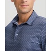 image:imageMens Golf Shirts Dry Fit Micro Print Short Sleeve Polo  Breathable Moisture Wicking Lightweight WrinkleFree Soft Sun Protection Cool Stretchy Tennis Sports DailyBlue Texture
