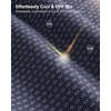 image:imageMens Golf Shirts Dry Fit Micro Print Short Sleeve Polo  Breathable Moisture Wicking Lightweight WrinkleFree Soft Sun Protection Cool Stretchy Tennis Sports DailyBlue Texture