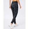 image:imageWomens Joggers with Zipper Pockets Tapered Athletic Pants for Women  Stretchy Lounge Jogging Workout Soft Elastic Waistband Drawstring Cuffed AnkleBlack Camo