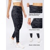 image:imageWomens Joggers with Zipper Pockets Tapered Athletic Pants for Women  Stretchy Lounge Jogging Workout Soft Elastic Waistband Drawstring Cuffed AnkleBlack Camo