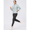 image:imageWomens Joggers with Zipper Pockets Tapered Athletic Pants for Women  Stretchy Lounge Jogging Workout Soft Elastic Waistband Drawstring Cuffed AnkleBlack