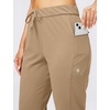 image:imageWomens Joggers with Zipper Pockets Tapered Athletic Pants for Women  Stretchy Lounge Jogging Workout Soft Elastic Waistband Drawstring Cuffed AnkleDark Khaki