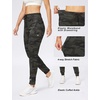 image:imageWomens Joggers with Zipper Pockets Tapered Athletic Pants for Women  Stretchy Lounge Jogging Workout Soft Elastic Waistband Drawstring Cuffed AnkleGreen Camo