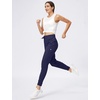 image:imageWomens Joggers with Zipper Pockets Tapered Athletic Pants for Women  Stretchy Lounge Jogging Workout Soft Elastic Waistband Drawstring Cuffed AnkleNavy