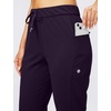 image:imageWomens Joggers with Zipper Pockets Tapered Athletic Pants for Women  Stretchy Lounge Jogging Workout Soft Elastic Waistband Drawstring Cuffed AnkleVintage Purple