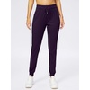 image:imageWomens Joggers with Zipper Pockets Tapered Athletic Pants for Women  Stretchy Lounge Jogging Workout Soft Elastic Waistband Drawstring Cuffed AnkleVintage Purple