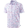 image:imageG Gradual Mens Golf Shirt Short Sleeve Print Polo Shirts for Men  Dry Fit Breathable Lightweight Stretchy Soft Moisture Wicking Comfort Collared CasualWhite Colored Dots