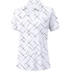 image:imageG Gradual Polo Shirts for Women Short Sleeve Golf Shirts V Neck Collared Top Cooling Lightweight UPF 50 Tennis Work Dry FitWhite Black Lines