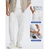 image:imageG Gradual Mens Fleece Lined Cotton Joggers with Zipper Pockets Warm Pants  Workout Athletic Lounge SweatpantsHeather Light Grey