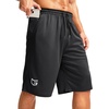 image:imageG Gradual Mens Long Basketball Shorts with Zipper Pocket 911 Quick Dry Gym Shorts Lightweight Athletic Shorts for MenBlack