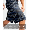 image:imageG Gradual Mens Long Basketball Shorts with Zipper Pocket 911 Quick Dry Gym Shorts Lightweight Athletic Shorts for MenBlue Camo