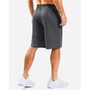 image:imageG Gradual Mens Long Basketball Shorts with Zipper Pocket 911 Quick Dry Gym Shorts Lightweight Athletic Shorts for MenDark Gray