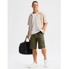 image:imageG Gradual Mens Long Basketball Shorts with Zipper Pocket 911 Quick Dry Gym Shorts Lightweight Athletic Shorts for MenDark Olive