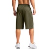 image:imageG Gradual Mens Long Basketball Shorts with Zipper Pocket 911 Quick Dry Gym Shorts Lightweight Athletic Shorts for MenDark Olive