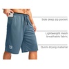 image:imageG Gradual Mens Long Basketball Shorts with Zipper Pocket 911 Quick Dry Gym Shorts Lightweight Athletic Shorts for MenDusty Blue