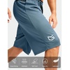 image:imageG Gradual Mens Long Basketball Shorts with Zipper Pocket 911 Quick Dry Gym Shorts Lightweight Athletic Shorts for MenDusty Blue