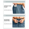 image:imageG Gradual Mens Long Basketball Shorts with Zipper Pocket 911 Quick Dry Gym Shorts Lightweight Athletic Shorts for MenDusty Blue