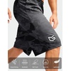 image:imageG Gradual Mens Long Basketball Shorts with Zipper Pocket 911 Quick Dry Gym Shorts Lightweight Athletic Shorts for MenGray Camo