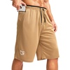 image:imageG Gradual Mens Long Basketball Shorts with Zipper Pocket 911 Quick Dry Gym Shorts Lightweight Athletic Shorts for MenKhaki
