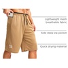 image:imageG Gradual Mens Long Basketball Shorts with Zipper Pocket 911 Quick Dry Gym Shorts Lightweight Athletic Shorts for MenKhaki