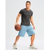 image:imageG Gradual Mens Long Basketball Shorts with Zipper Pocket 911 Quick Dry Gym Shorts Lightweight Athletic Shorts for MenLight Blue