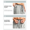 image:imageG Gradual Mens Long Basketball Shorts with Zipper Pocket 911 Quick Dry Gym Shorts Lightweight Athletic Shorts for MenLight Gray