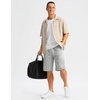 image:imageG Gradual Mens Long Basketball Shorts with Zipper Pocket 911 Quick Dry Gym Shorts Lightweight Athletic Shorts for MenLight Gray